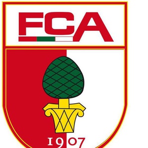 Wall-Art Wandtattoo Fußball FC Augsburg Logo (1 St), selbstklebend, entfernbar