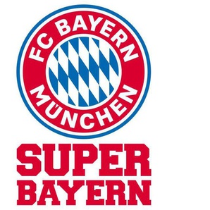 Wall-Art Wandtattoo Fußball FCB Super Bayern (1 St), selbstklebend, entfernbar