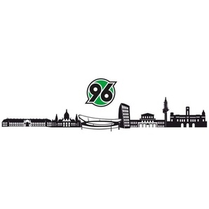 Wandtattoo WALL-ART Fußball Hannover 96 Skyline + Logo Wandtattoos Gr. B/H/T: 140 cm x 24 cm x 0,1 cm, bunt Bundesliga-Fanshop Wandtattoos