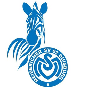 Wall-Art Wandtattoo Fußball MSV Duisburg Logo, selbstklebend, entfernbar