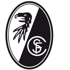 Wall-Art Wandtattoo Fußball SC Freiburg Logo, selbstklebend, entfernbar