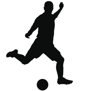 Wall-Art Wandtattoo Fußball Wandaufkleber Fußballer (1 St), selbstklebend, entfernbar