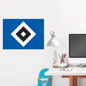 Wandtattoo WALL-ART Hamburger SV Logo HSV Wandtattoos Gr. B/H/T: 120 cm x 89 cm x 0,1 cm, blau Wandtattoos Wandsticker