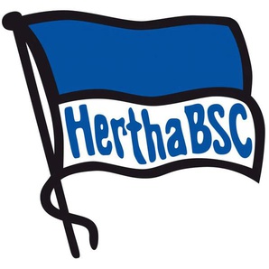 Wandtattoo WALL-ART Hertha BSC Logo Fahne Wandtattoos Gr. B/H/T: 120 cm x 113 cm x 0,1 cm, -, bunt (mehrfarbig) Wandtattoos Wandsticker