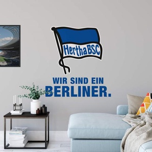 Wall-Art Wandtattoo Hertha BSC Logo Schriftzug (1 St), selbstklebend, entfernbar