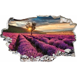 Wall-Art Wandtattoo Lavendel in der Provence, selbstklebend, entfernbar