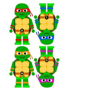 Wandtattoo WALL-ART Teenage Mutant Ninja Turtles Wandtattoos Gr. B/H/T: 100 cm x 169 cm x 0,1 cm, bunt Kinder Wandtattoo Wandtattoos