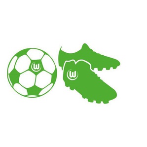 Wall-Art Wandtattoo VfL Wolfsburg Fußballschuhe (1 St), selbstklebend, entfernbar