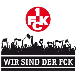 Wall-Art Wandtattoo Wir sind der FCK mit Logo (1 St), selbstklebend, entfernbar