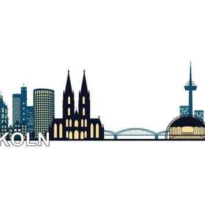 Wall-Art Wandtattoo XXL Stadt Skyline Köln Fußball 120cm (1 St), selbstklebend, entfernbar