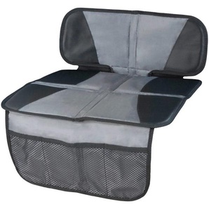 WALSER Kindersitzunterlage Kindersitzunterlage Tidy Fred Autositzschutz für alle Fahrzeuge und Kindersitze auch für ISOFIX-Kindersitze Gr. B/L: 48 cm x 87 cm, grau (grau, schwarz) Kindersitzunterlagen