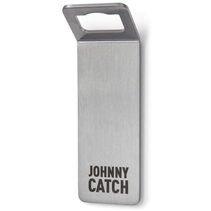 Wand-Flaschenöffner Johnny Catch höfats Edelstahl, gebürstet silber, Designer Thomas Kaiser, Christian Wassermann, 13x4x3 cm
