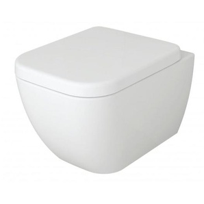 Wand-Hänge-WC Bernstein 101R spülrandlos mit Softclose Weiß