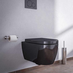 Wand-Hänge-WC Bernstein NT2039 Schwarz glänzend Softclose-Sitz Standard
