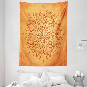 Wandbehang Orangefarbenes Mandala