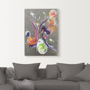 Wandbild ARTLAND Abstraktion XXXII Bilder Gr. B/H: 30 cm x 40 cm, Leinwandbild Muster Hochformat, 1 St., silberfarben Kunstdrucke als Alubild, Leinwandbild, Wandaufkleber oder Poster in versch. Größen