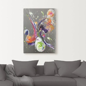 Wandbild ARTLAND Abstraktion XXXII Bilder Gr. B/H: 90 cm x 120 cm, Leinwandbild Muster Hochformat, 1 St., silberfarben Kunstdrucke als Alubild, Leinwandbild, Wandaufkleber oder Poster in versch. Größen