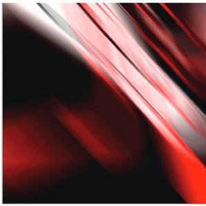 Wandbild ARTLAND Design Rot Bilder Gr. B/H: 120 cm x 90 cm, Alu-Dibond-Druck Gegenstandslos Querformat, 1 St., rot Kunstdrucke als Alubild, Leinwandbild, Wandaufkleber oder Poster in versch. Größen