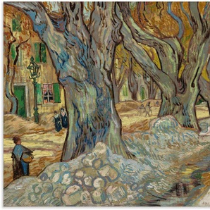 Wandbild ARTLAND Die großen Platanen. 1889 Bilder Gr. B/H: 120 cm x 90 cm, Alu-Dibond-Druck Wiesen & Baumbilder Querformat, 1 St., grau Kunstdrucke als Alubild, Leinwandbild, Wandaufkleber oder Poster in versch. Größen