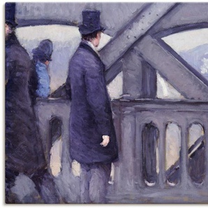 Wandbild ARTLAND Europabrücke. 1876 Bilder Gr. B/H: 120 cm x 90 cm, Leinwandbild Mann, 1 St., grau Kunstdrucke als Leinwandbild, Wandaufkleber oder Poster in versch. Größen