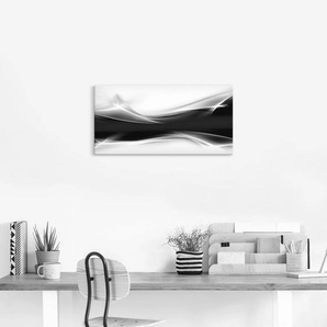 Wandbild ARTLAND Kreatives Element Bilder Gr. B/H: 150 cm x 75 cm, Leinwandbild Gegenstandslos Querformat, 1 St., schwarz Kunstdrucke