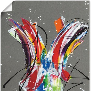 Wandbild ARTLAND Multikulturelle Begegnung Bilder Gr. B/H: 50 cm x 100 cm, Poster Gegenstandslos Hochformat, 1 St., silberfarben Kunstdrucke als Alubild, Leinwandbild, Wandaufkleber oder Poster in versch. Größen