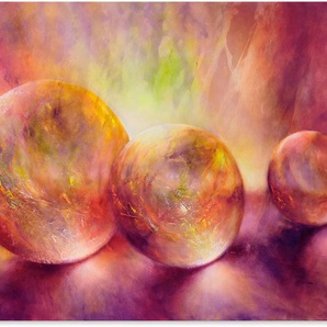 Wandbild ARTLAND Purpures Licht Bilder Gr. B/H: 120 cm x 80 cm, Alu-Dibond-Druck Muster Querformat, 1 St., lila Kunstdrucke