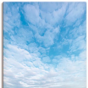 Wandbild ARTLAND Rettin Strandidylle an der Ostsee Bilder Gr. B/H: 50 cm x 100 cm, Leinwandbild Gewässer, 1 St., blau Kunstdrucke