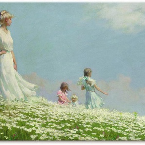 Wandbild ARTLAND Sommer. 1906 Bilder Gr. B/H: 150 cm x 75 cm, Leinwandbild Gruppen & Familien, 1 St., blau Kunstdrucke