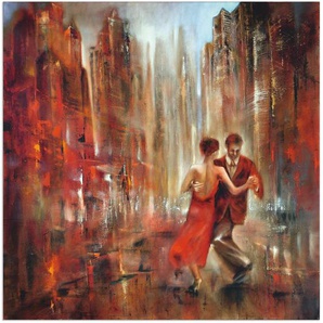 Wandbild ARTLAND Tango Bilder Gr. B/H: 70 cm x 70 cm, Alu-Dibond-Druck Sport quadratisch, 1 St., rot Kunstdrucke