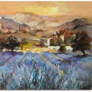 Wandbild ARTLAND Toskana Romantic I Bilder Gr. B/H: 120 cm x 90 cm, Leinwandbild Europa Querformat, 1 St., grau Kunstdrucke als Leinwandbild, Wandaufkleber oder Poster in versch. Größen