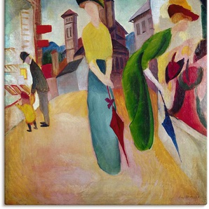 Wandbild ARTLAND Vorm Hutladen. 1913 Bilder Gr. B/H: 90 cm x 120 cm, Leinwandbild Frau, 1 St., bunt Kunstdrucke