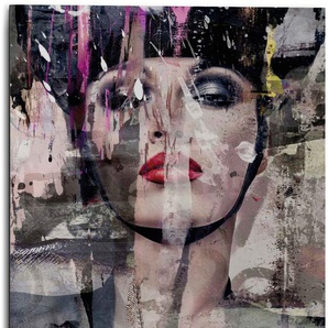 Wandbild REINDERS Aluminium Kraftvolle Frau - Freiheit Farbenfroh Bilder Gr. B/H: 50 cm x 70 cm, Frau, 1 St., bunt (mehrfarbig) Kunstdrucke