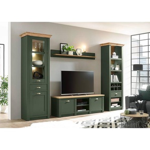 Wandboard Cardet MDF Mitteldichte Holzfaserplatte , beschichtet Grün 150 x 20 x 17cm