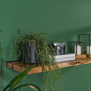 Wandboard Massivholz Akazie, lackiert Braun 110cm