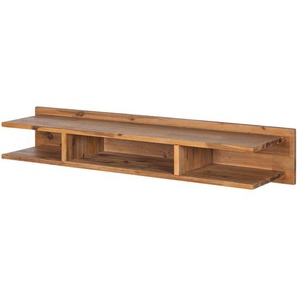 Wandboard Massivholz Akazie, gebeizt & lackiert Seitenwände: MDF Mitteldichte Holzfaserplatte , furniert, gebeizt & lackiert Braun/Beige 120 x