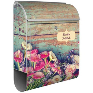 Wandbriefkasten Briefkasten Edelstahl Blumenpfücken