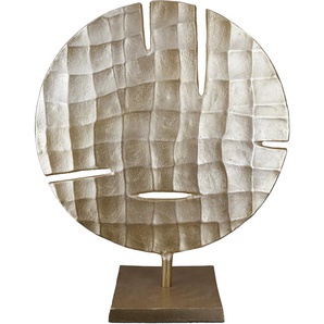 Wanddekoobjekt CASABLANCA BY GILDE Skulptur Quad Wanddekoobjekte Gr. B/H/T: 36 cm x 43 cm x 15 cm, beige (champagnerfarben) Wanddekoration