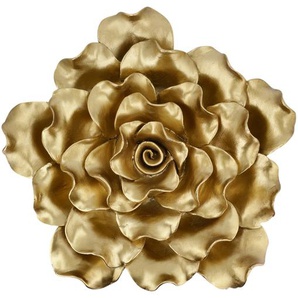 Wanddekoration Blume   ¦ gold ¦ Polyresin (Kunstharz) ¦ Maße (cm): T: 10.0  Ø: 32