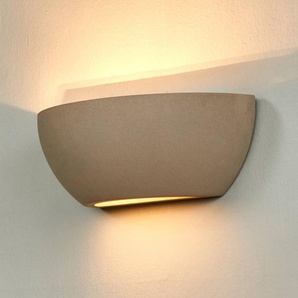 Wandfluter Renata Lindby, dimmbar, alu / grau / zink, für Flurbereich, Beton, Modern, Wandleuchte, Wandlampe Innen 9613058