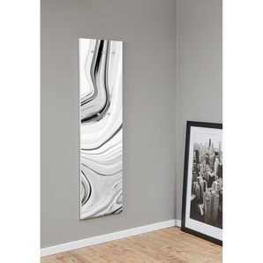 Wandgarderobe Branislavka 145 Motiv 55 Kunst Schwarz-Weiß 5 Haken, Garderobenpaneel, 145X40cm