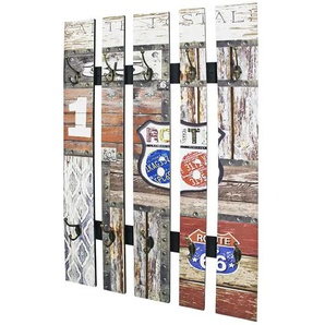 Wandgarderobe Luino | mehrfarbig | Holzwerkstoff,Metall | 65 cm | 100 cm | cm 9,0 |