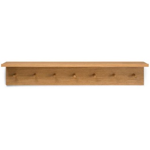 Wandgarderobe Place Rack Eiche geölt braun, Designer ferm LIVING, 17.3x105x17 cm