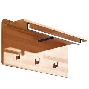 Wandgarderobe Pour, Kernbuche massiv