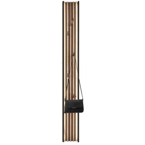 Wandgarderobe Salvo, Kerneiche/anthrazit, 174 cm, inkl. Beleuchtung