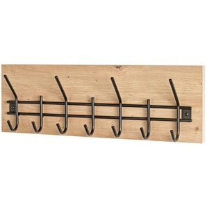 Wandgarderobe Serifos | holzfarben | Holzwerkstoff,Metall | 60 cm | 20 cm | cm 10,0 |