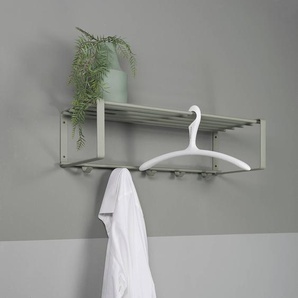 Wandgarderobe Welbeck - 70 cm 70 x 19 x 29cm Grün/Mintgrau