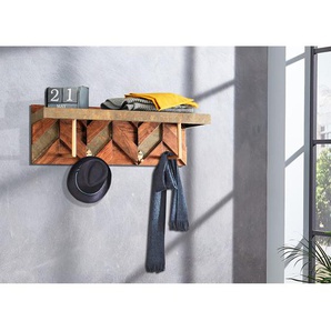 Wandgarderobe 81 x 30 x 25cm Braun