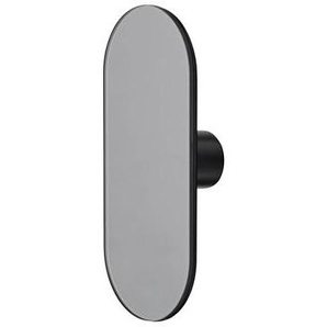 Wandhaken Ovali glas grau / Spiegel - L 7 cm x H 16 cm - AYTM - Grau