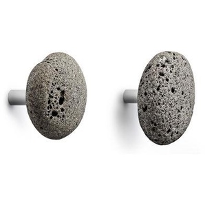 Wandhaken Stone stein grau / 2er-Set - Naturstein - Normann Copenhagen - Grau